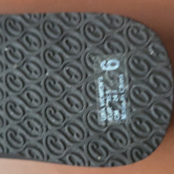 Cobian Bethany Green and Brown Flip Flops Womens Size 6 - Picture 7 of 7